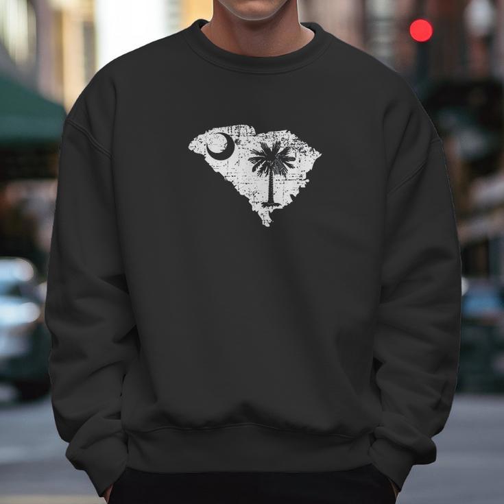 White South Carolina State Flag Men Sweatshirt