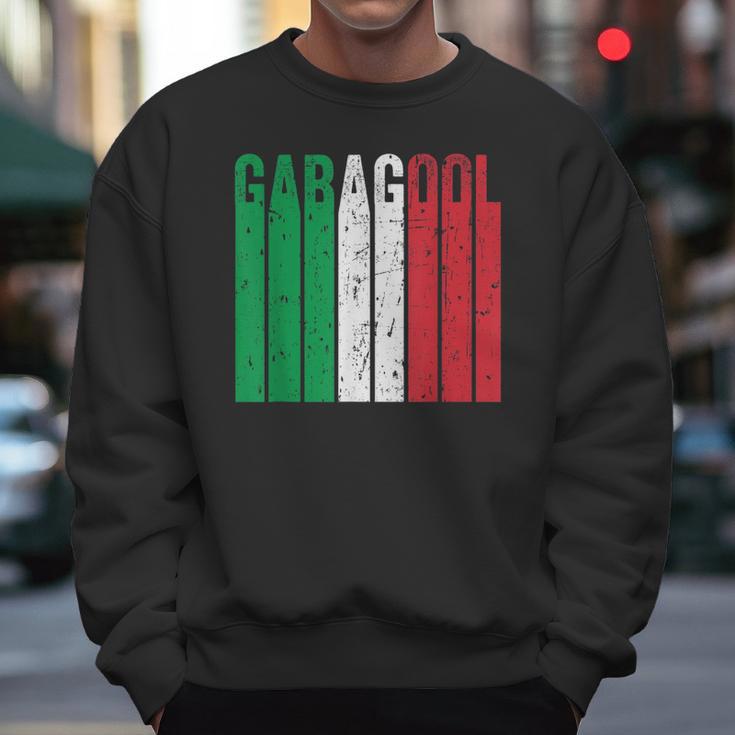 I Will Have The Gabagool Italy Flag Retro Vintage Men Sweatshirt