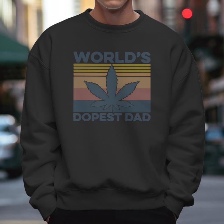 World’S Dopest Dad Weed Vintage Shirtc Men Sweatshirt