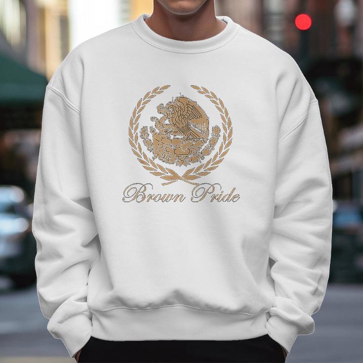 Brown Pride Mexican Heritage Flag Men Sweatshirt