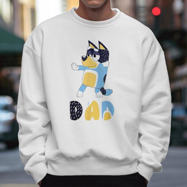 Dad Dog Cartoon Kid Anime B-Lueys Men Sweatshirt