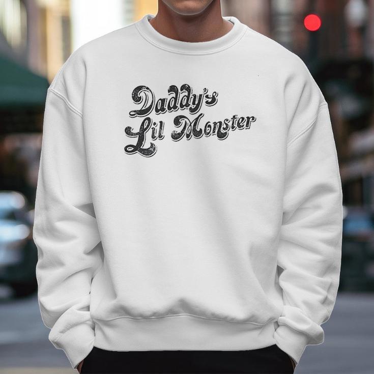 Daddys Lil Monster Gift Dad Birthday Gifts Men Sweatshirt