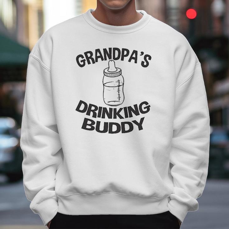 Grandpa Drinking Buddy Baby One Piece Men Sweatshirt