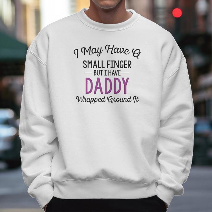 Heart Co Designs Baby Girl Clothes Daddy Wrapped Around Men Sweatshirt