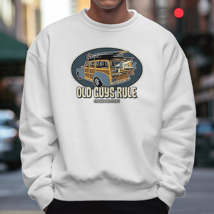 Old Guys Rule Stacked And Stoked Men Sweatshirt