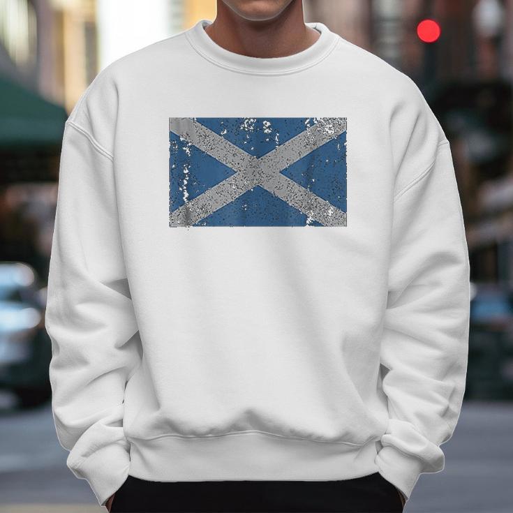 Scotland Flag Scottish Saltire Saint Andrews Cross Men Sweatshirt