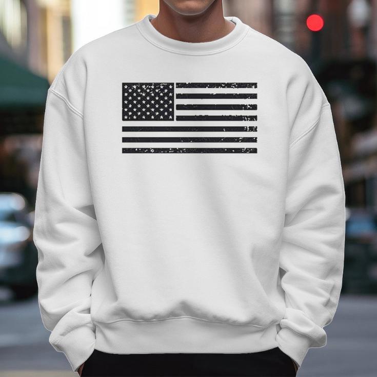 United States Of America Vintage Flag Usa American Marine Corp Force Usmc Men Sweatshirt