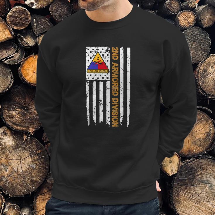 2Nd Armored Division American Flag Tshirt Men Sweatshirt