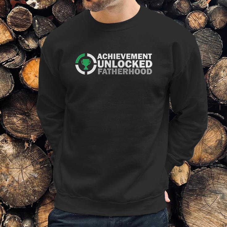 Achievement Unlocked Fatherhood And New Character Created Men Sweatshirt