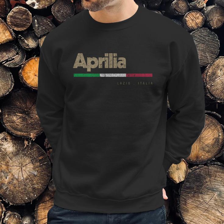 Aprilia Italian City Retro Flag Italy Gift Graphic Design Printed Casual Daily Basic Men Sweatshirt