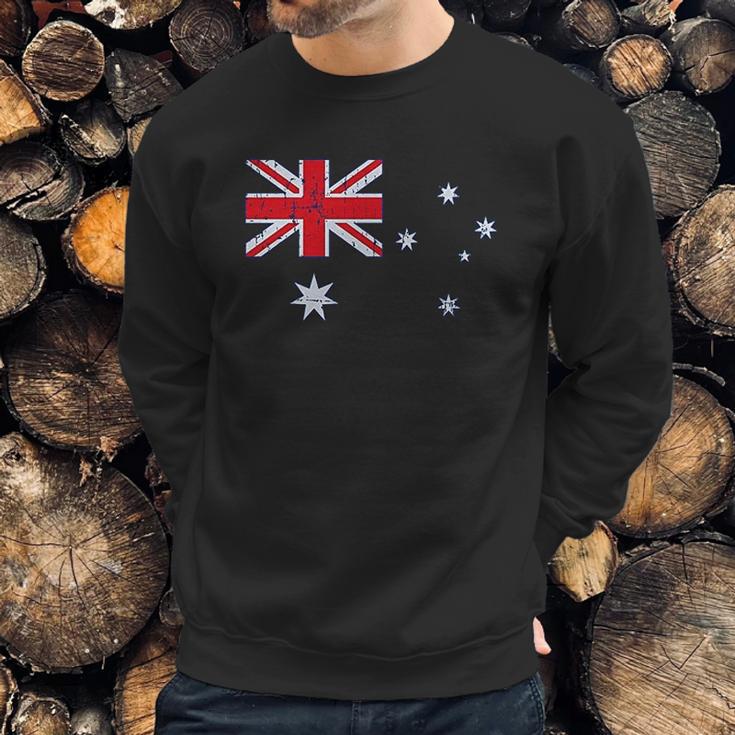 Australian Flag Vintage Style Retro Australia Flag Men Sweatshirt