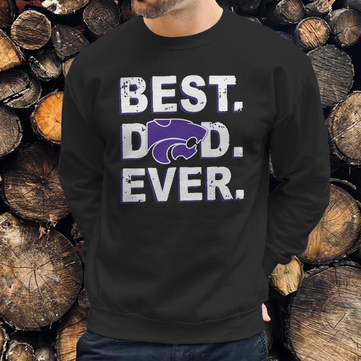 Best Dad Ever Kansas State Wildcats Father S Day Men Sweatshirt