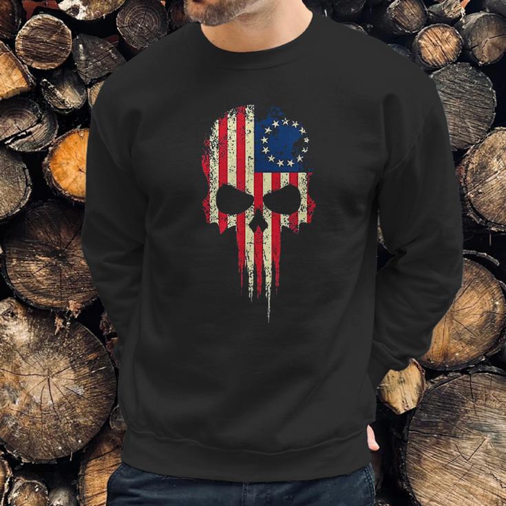 Betsy Ross Flag American Usa Patriotic Proud Democrat Gift Men Sweatshirt