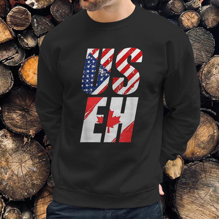 Canadian Flag American Usa Useh Canada Men Sweatshirt