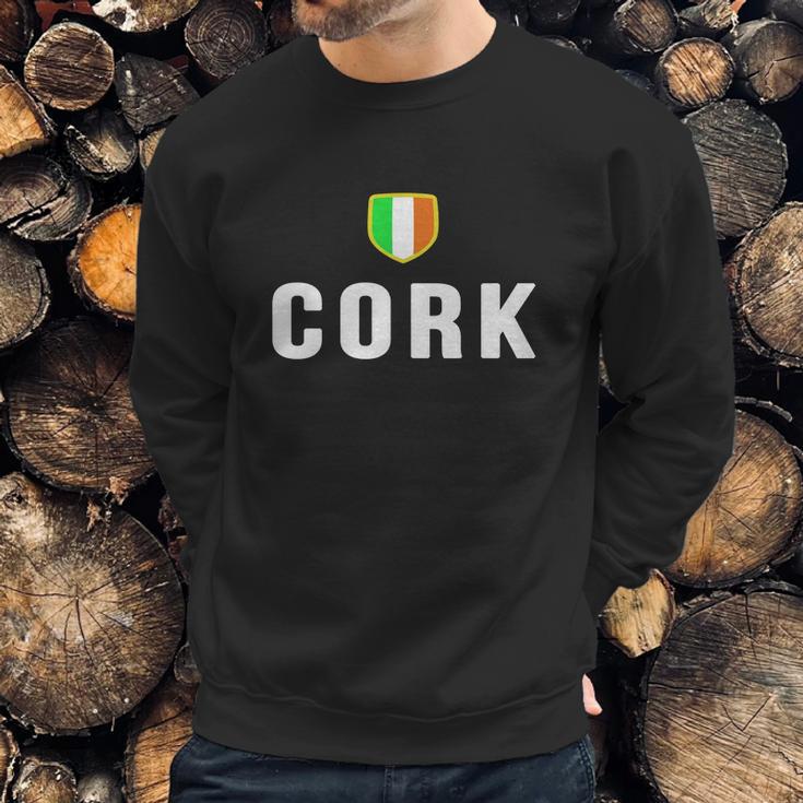 Cork Ireland Irish City Souvenir Eire FlagMen Sweatshirt