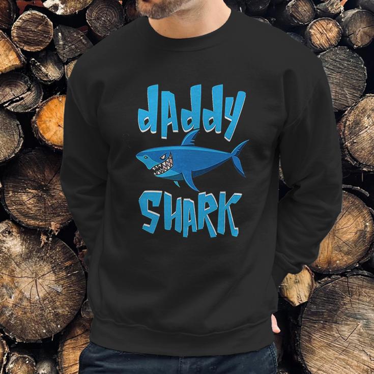 Daddy Shark Cute Papa Loves Sharks Men Sweatshirt