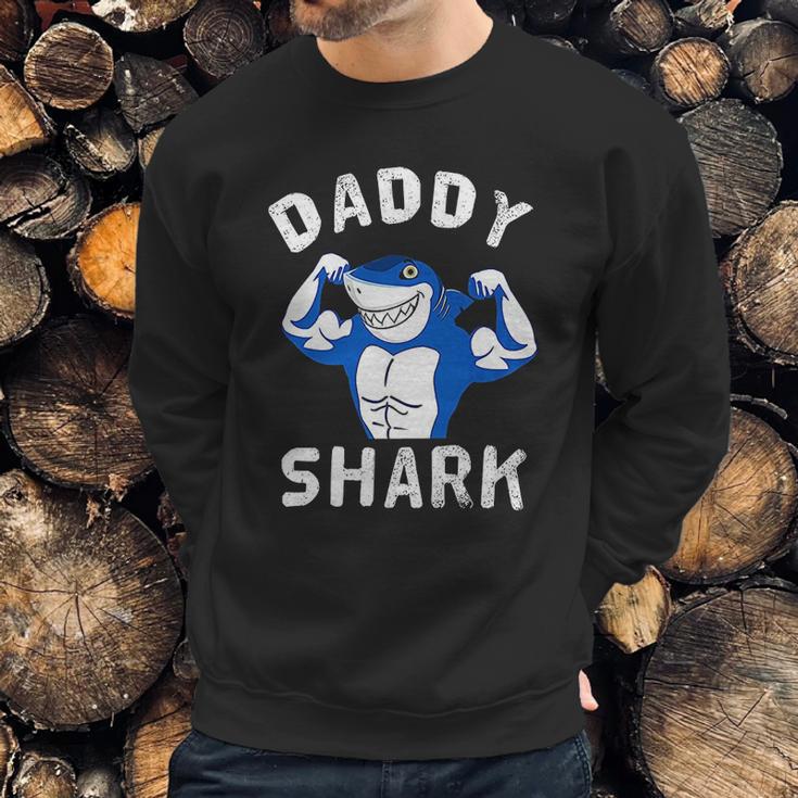 Daddy Shark Gym Lover Dad Birthday Gifts Men Sweatshirt