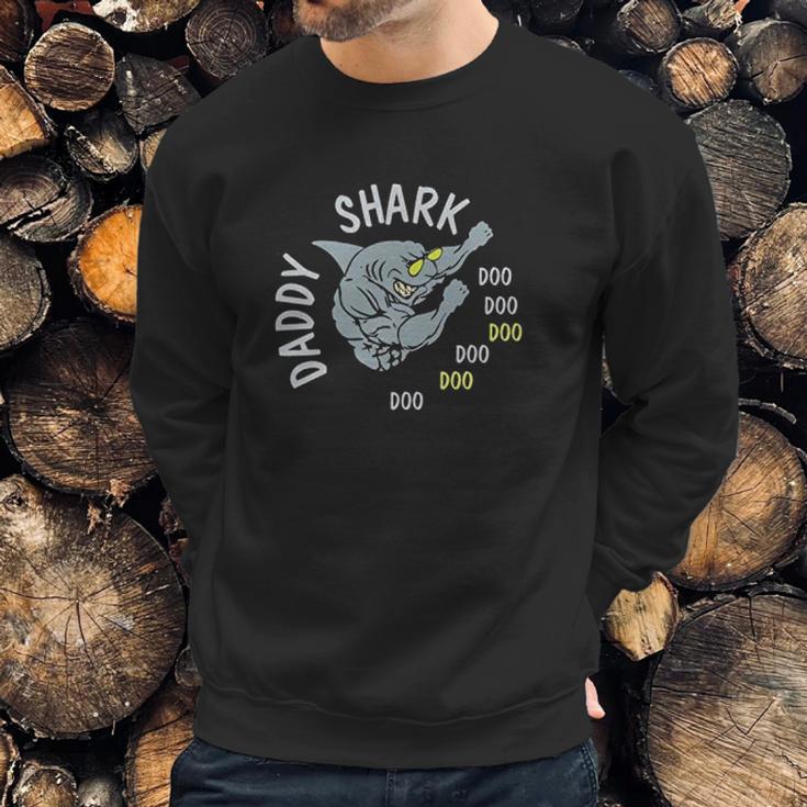 Daddy Shark Gymer Dad Birthday Gifts Men Sweatshirt