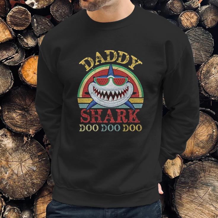 Daddy Shark Vintage Design Men Sweatshirt