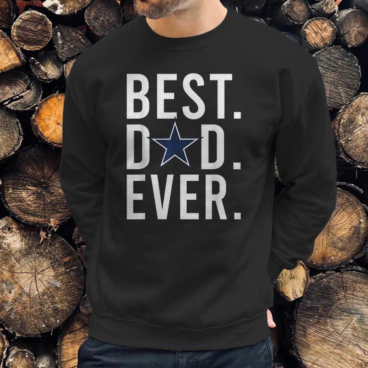 Mens Dallas Fan Cow Boys Best Dad Ever Fathers Day Gift Men Sweatshirt