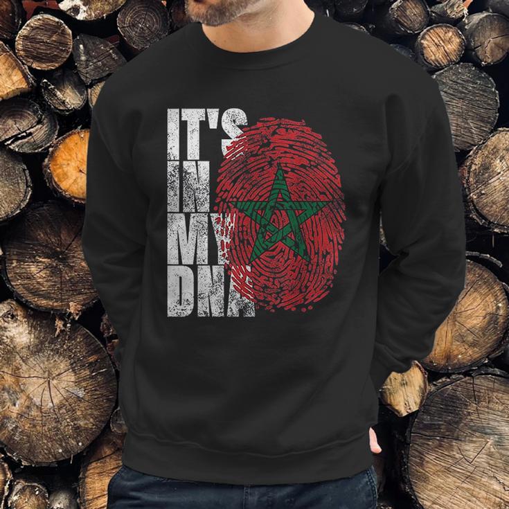 It Is In My Dna Moroccan African Gifts Moorish Morocco Flag Men Sweatshirt