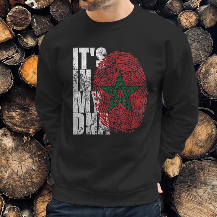 It Is In My Dna Moroccan African Gifts Moorish Morocco Flag Men Sweatshirt