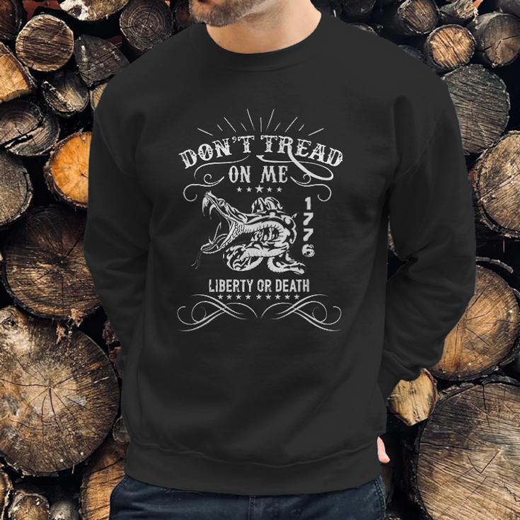 Dont Tread On Me Gadsden Flag Baseball Men Sweatshirt