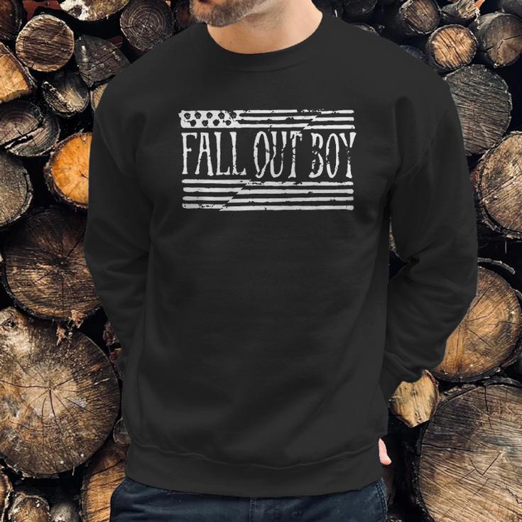 Fall Out Boy Split Flag Men Sweatshirt