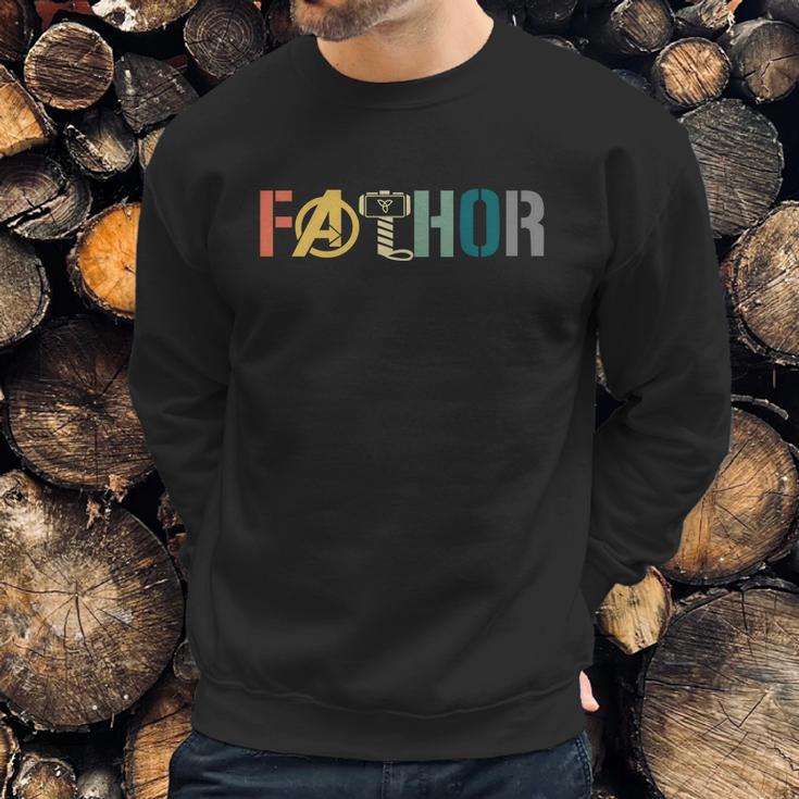 Fathor Fathers Day Gift Viking Fathor Hero Graphic Design Printed Casual Daily Basic Men Sweatshirt