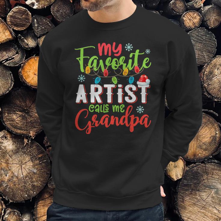 My Favorite Artist Calls Me Grandpa Sweater Xmas Light Men Sweatshirt