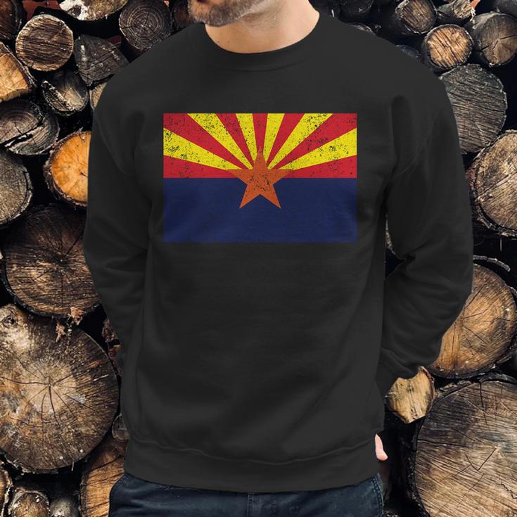 Flag Of Arizona Vintage Men Sweatshirt