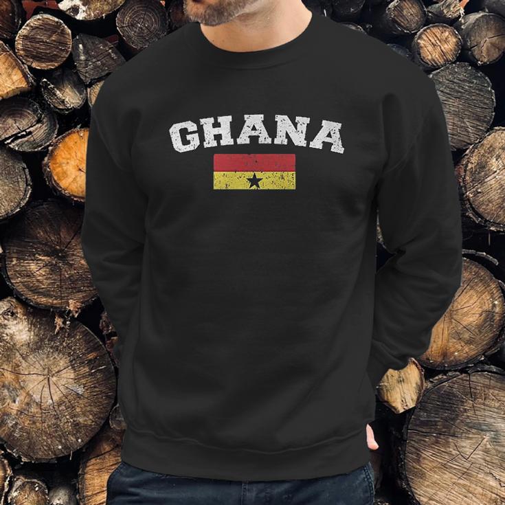 Flag Of Ghana Faded Ghanaian Flag Men Sweatshirt