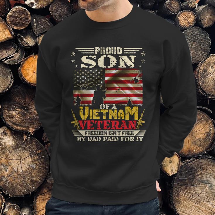 Freedom Isnt Freegreat Giftproud Son Of A Vietnam Veteran Dad Gift Graphic Design Printed Casual Daily Basic Men Sweatshirt