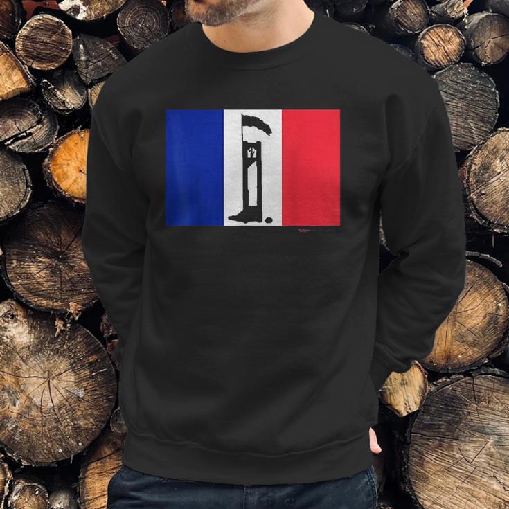 French Flag Guillotine France Paris Bastille Day Men Sweatshirt