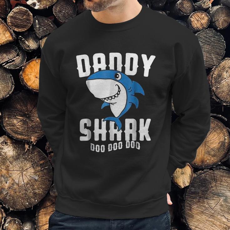 Funny Daddy Shark Doo Dad Birthday Gifts Men Sweatshirt