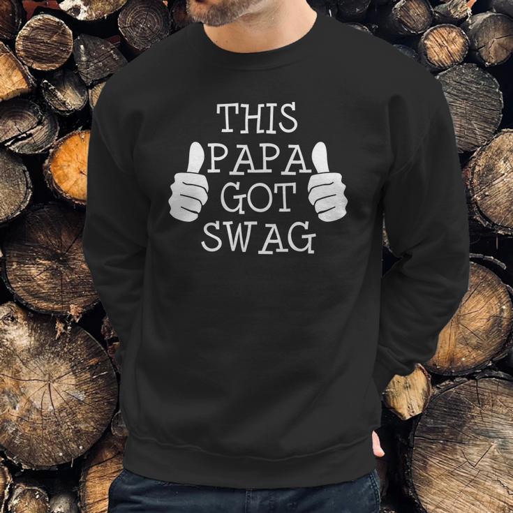 Funny Fathers Day 2018 This Papa Got Swag Men Sweatshirt