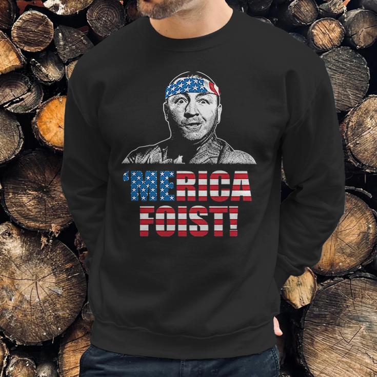 Funny Three Stooges Merica First American Flag Men Sweatshirt