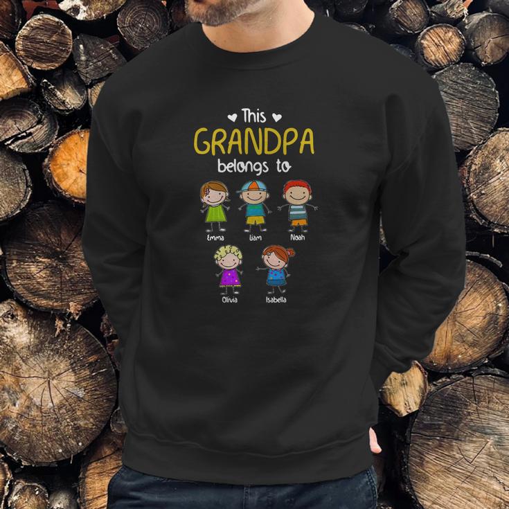 This Grandpa Belong To Emma Liam Noah Shirtc Men Sweatshirt