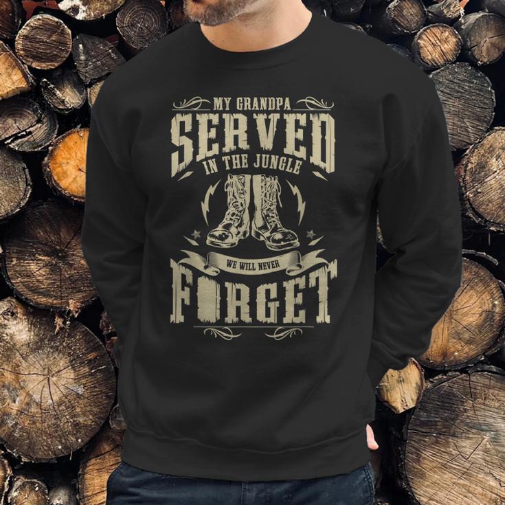 My Grandpa Served In The Jungle Vietnam Veteran Men Sweatshirt