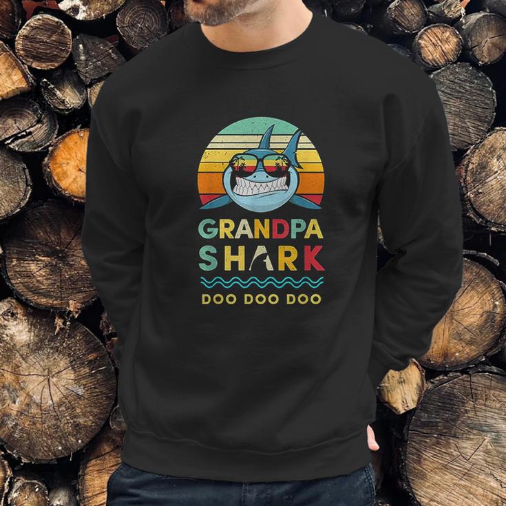 Grandpa Shark Gift For Grandfather Men Sweatshirt