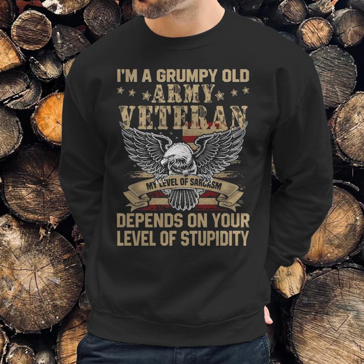 Im A Groumpy Old Army Veteran Men Sweatshirt