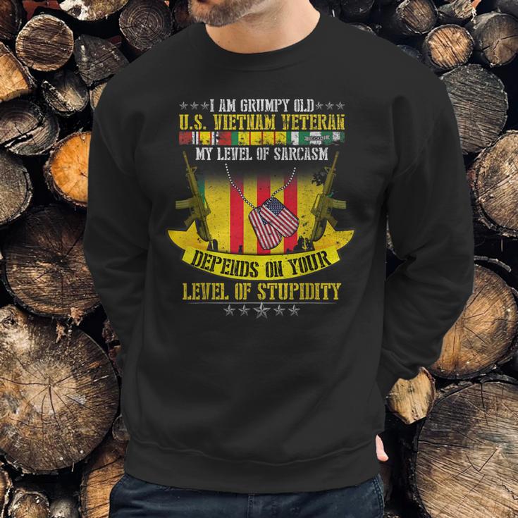 Grumpy Old Vietnam Veteran| Us Veterans Day Men Sweatshirt