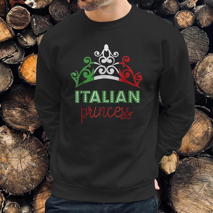 Italian Princess Tiara National Flag Men Sweatshirt