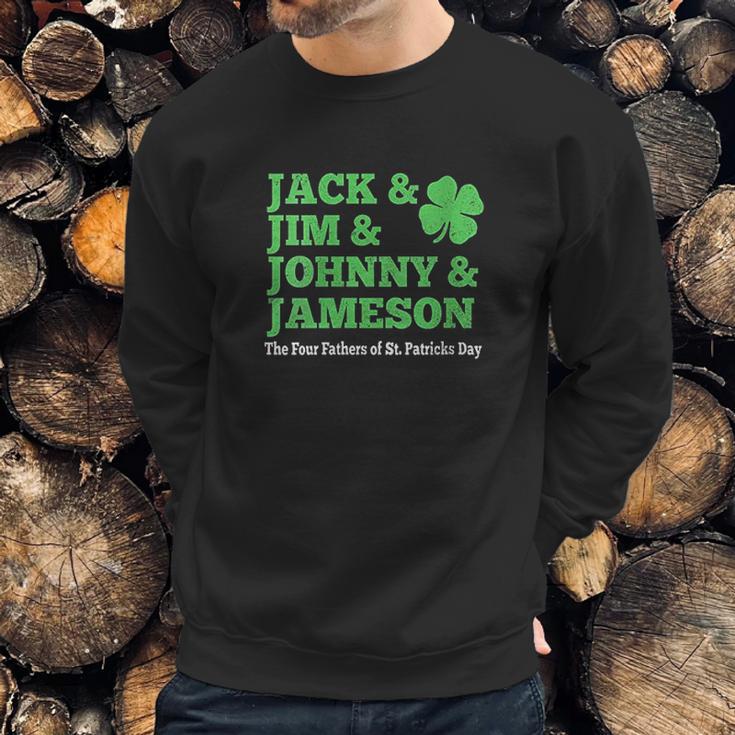 Jack Jim Johnny Jameson Four Fathers Of St Patricks Men Sweatshirt