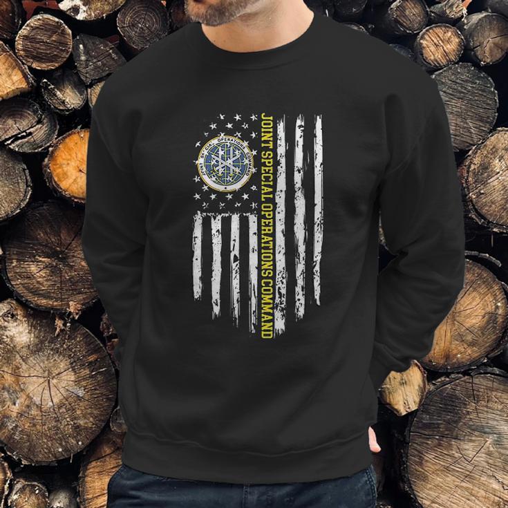 Joint Special Operations Command American Flag Men Sweatshirt