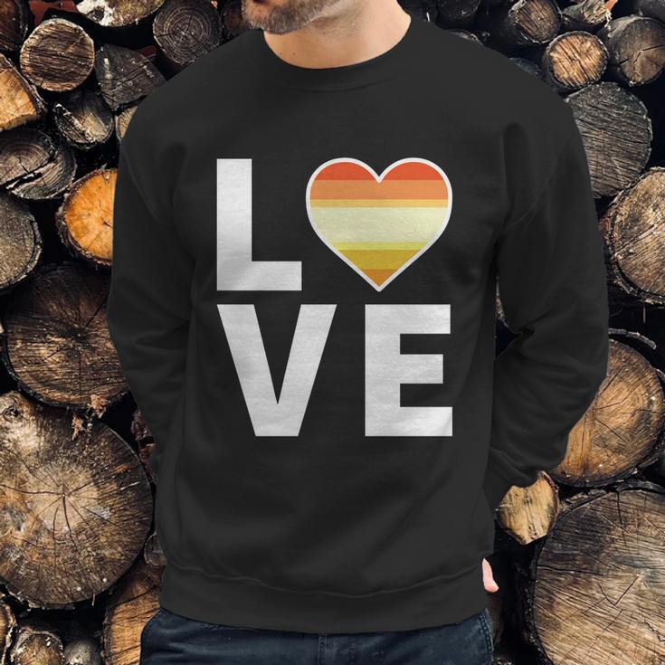 Lgbtq Butch Lesbian Flag Heart Gift Lgbtqia Love Butch Lesbian Gift Graphic Design Printed Casual Daily Basic Men Sweatshirt