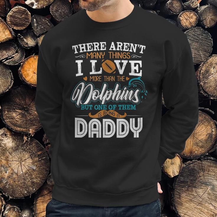 I Love Baseball And Dolphin Being A Daddy Men Sweatshirt