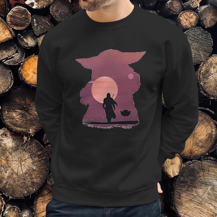 Mandalorian Dadalorian Sunset Design Men Sweatshirt