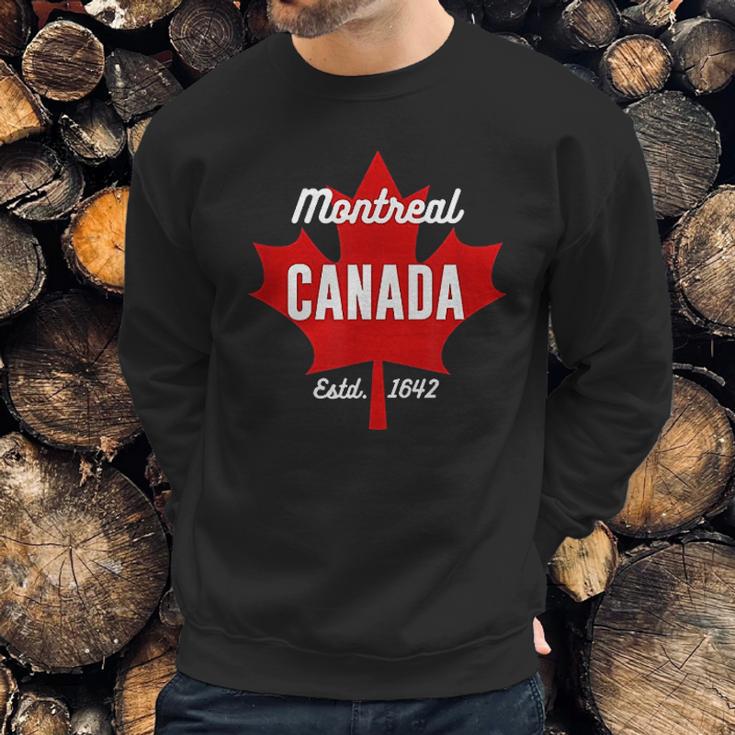 Maple Leaf Canada Flag Eh Montreal Canada Men Sweatshirt