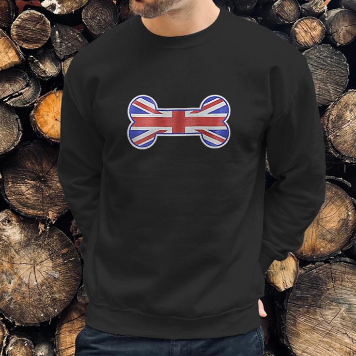 Mirage Pet Products 1Bone Shaped United Kingdom Union Jack Flag Men Sweatshirt